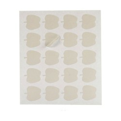 Étiquettes adhésives Blanc 22 x 49 mm Pomme (12 Unités)