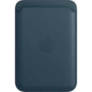 APPLE iPhone Porte-cartes en cuir avec MagSafe - Bleu Baltique