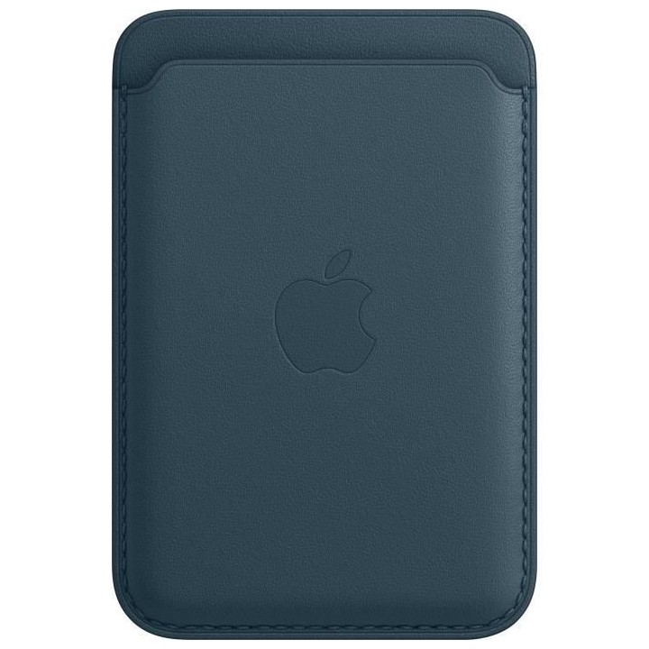 APPLE iPhone Porte-cartes en cuir avec MagSafe - Bleu Baltique