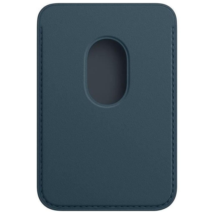APPLE iPhone Porte-cartes en cuir avec MagSafe - Bleu Baltique