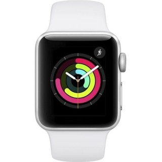 Apple Watch Series 3 GPS, 38mm Boîtier en aluminium argenté avec b