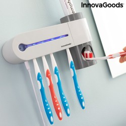 Stérilisateur Brosse à Dents UV avec Support et Distributeur de Dentifrice Smiluv InnovaGoods Blanc (Reconditionné B)