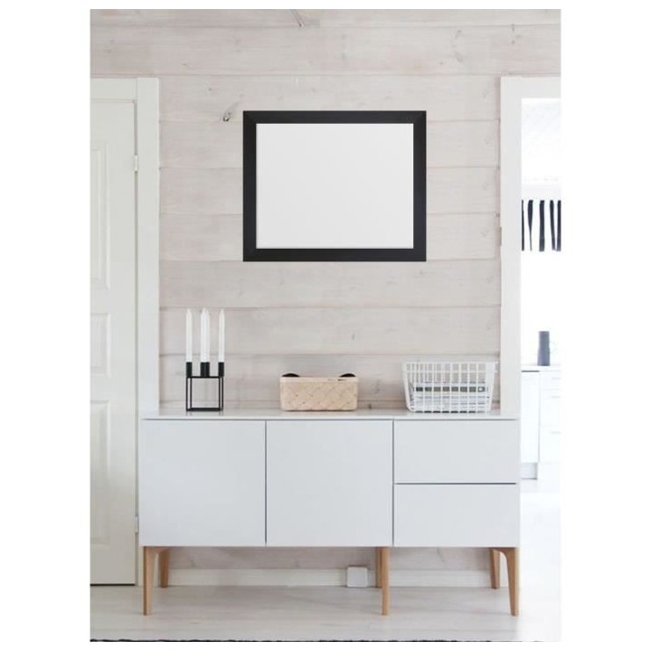 ARTESANIA BASIC Miroir rectangulaire 40x50 cm Noir