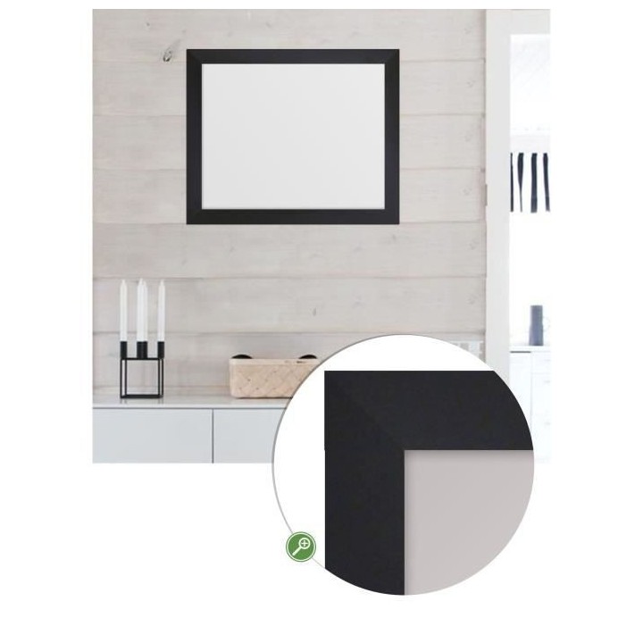 ARTESANIA BASIC Miroir rectangulaire 40x50 cm Noir