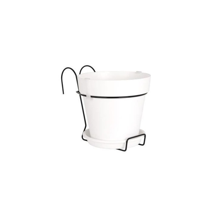 ARTEVASI Pot de fleurs Capri pour balcon - 4 L - 20 x 20 x 18,9 cm - B