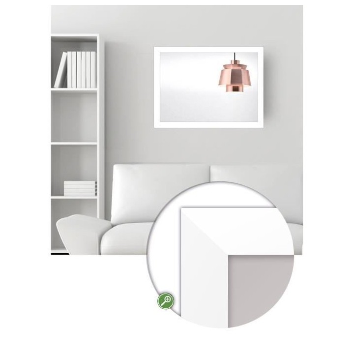 ARTESANIA BASIC Miroir rectangulaire 50x70 cm Blanc