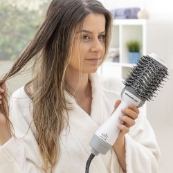 Brosse Volume Sèche-Cheveux Ionique Volumio InnovaGoods .. 1000W Aluminium (Reconditionné B)