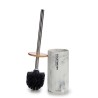 Brosse de salle de wc Métal Résine Bambou Marbre 9,6 x 37,5 x 9,6 cm (6 Unités)