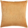 Coussin Velours brodé Slow Polyester - 50x50 cm - Ocre