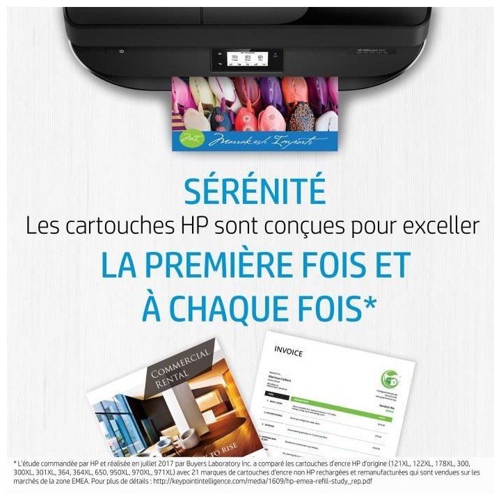 Pack de 4 cartouches d'encre Authentiques Noir, Cyan, Magenta, Jaune 9