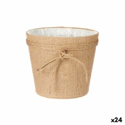 Cache-pot Lien Marron Tissu...