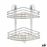 Étagère d'Angle De douche Transparent Chrome Plastique 26,9 x 26,5 x 19,8 cm (6 Unités)