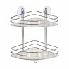 Étagère d'Angle De douche Transparent Chrome Plastique 26,9 x 26,5 x 19,8 cm (6 Unités)