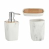 Ensemble de Bain Blanc Bambou Plastique (8 Unités)