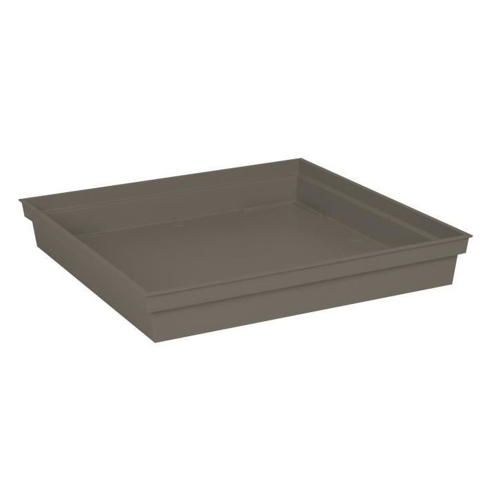 EDA Soucoupe carrée Toscane - 40 cm - Taupe