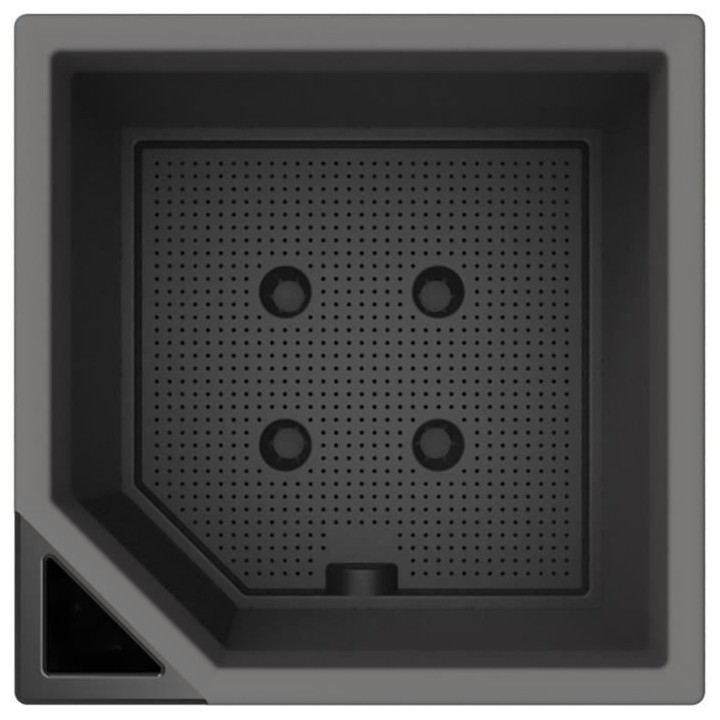 Pot de fleurs carré - EDA Aqualight a réserve d'eau intelligente - 3