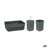 Ensemble de Bain Anthracite Plastique (12 Unités)