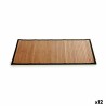 Tapis Bambou 80 x 1 x 50 cm (12 Unités)