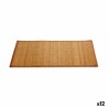 Tapis Bambou 80 x 1 x 50 cm (12 Unités)