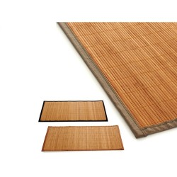 Tapis Bambou 80 x 1 x 50 cm (12 Unités)