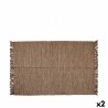 Tapis Marron 180 x 120 cm (2 Unités)