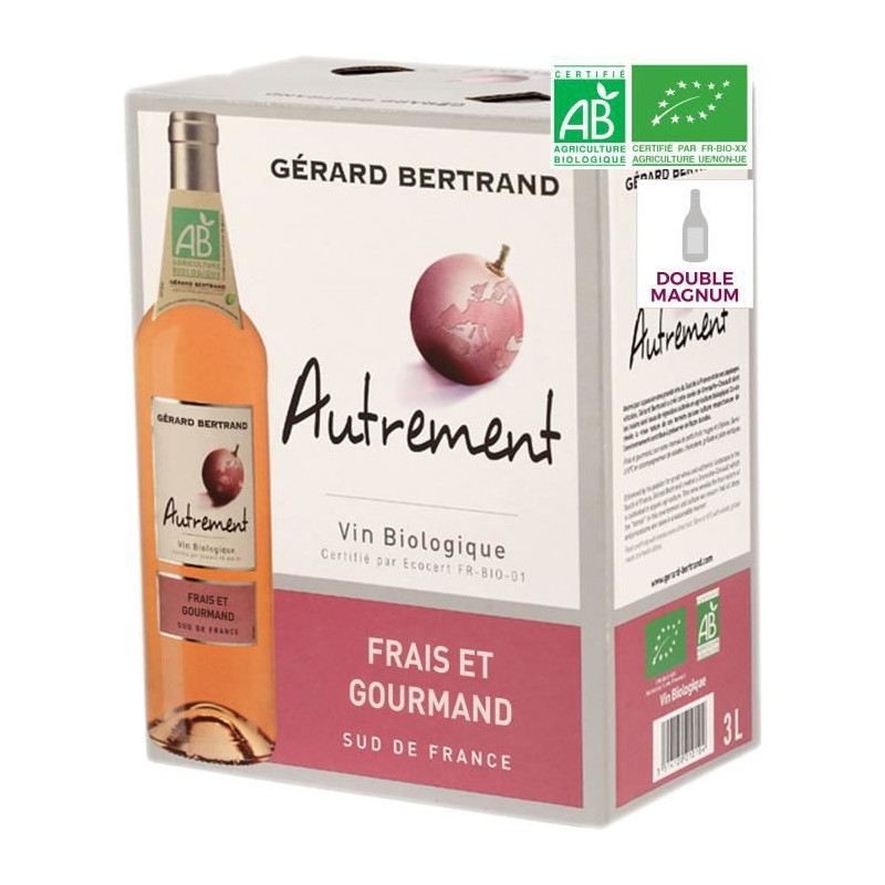 BIB 3L Gérard Bertrand Autrement Rosé VIN DE France - Vin rosé de France - Bio