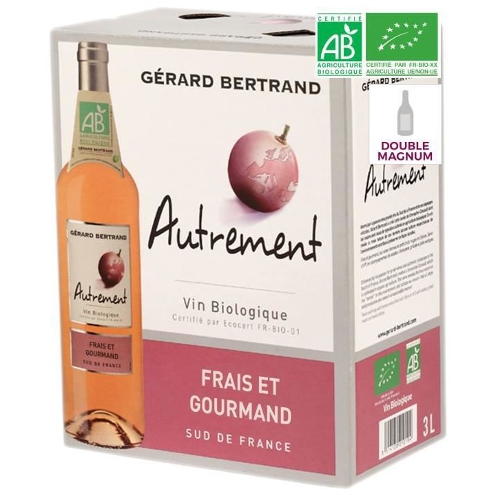BIB 3L Gérard Bertrand Autrement Rosé VIN DE France - Vin rosé de F