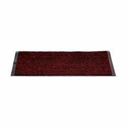 Paillasson Noir Rouge PVC 60 x 2 x 40 cm (18 Unités)