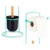 Porte-rouleaux pour Papier Toilette Menthe Métal Bambou 17 x 57 x 16,5 cm (6 Unités)