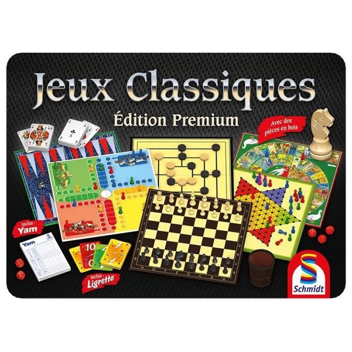 Coffret Jeux Classiques Édition Premium - Jeu de société - SCHMIDT