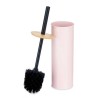 Brosse de salle de wc Rose Métal Bambou Plastique 9,5 X 27 X 9,5 cm (6 Unités)