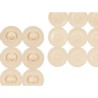 Tapis de Douche Antidérapant Beige PVC 68 x 36 x 1 cm (6 Unités)