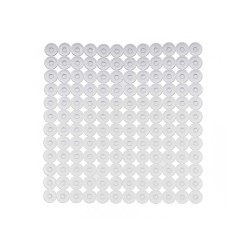 Tapis de Douche Antidérapant Transparent PVC 54 x 54 x 1 cm (6 Unités)