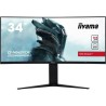 Ecran PC Gamer Incurvé - IIYAMA G-Master Red Eagle GB3466WQSU-B1 - 34 UWQHD - Dalle VA - 1 ms- 144 Hz - HDMI/DisplayPort - Free