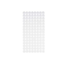 Tapis de Douche Antidérapant Transparent PVC 68 x 36 x 1 cm (6 Unités)