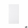 Tapis de Douche Antidérapant Blanc PVC 68 x 1 x 36 cm (6 Unités)