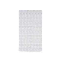 Tapis de Douche Antidérapant Carreaux Transparent PVC 67,7 x 38,5 x 0,7 cm (6 Unités)