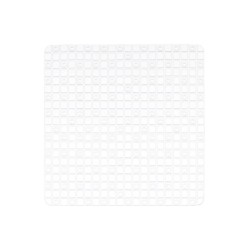 Tapis de Douche Antidérapant Carreaux Transparent PVC 50,3 x 50,3 x 0,7 cm (6 Unités)