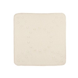 Tapis de Douche Antidérapant Beige PVC 53 x 52,5 x 1 cm (6 Unités)