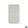 Tapis de Douche Antidérapant Gris PVC 69,3 x 40 x 1 cm (6 Unités)