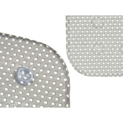 Tapis de Douche Antidérapant Gris PVC 69,3 x 40 x 1 cm (6 Unités)