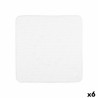 Tapis de Douche Antidérapant Blanc PVC 53 x 52,5 x 1 cm (6 Unités)