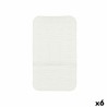 Tapis de Douche Antidérapant Blanc PVC 69,3 x 40 x 1 cm (6 Unités)