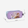 Trousse Fourre-Tout Double Frozen Lila 22,5 x 8 x 10 cm