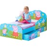 Peppa Pig - Lit pour enfants avec tiroirs de rangement sous le lit pour matelas 140cm x 70cm