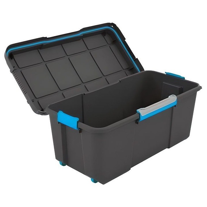 KIS | SCUBA BOX 80 L, Rangement, Noir, 78 x 39,5 x 35 cm