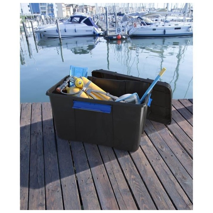KIS | SCUBA BOX 80 L, Rangement, Noir, 78 x 39,5 x 35 cm