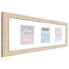 ARTESANIA Cadre multivue Ds - 3 vues - MDF - 20x50 cm - Beige