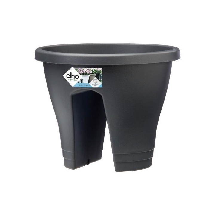 ELHO Bac de balcon Corsica Flower Bridge 30 - Gris anthracite - Extér