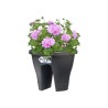 ELHO Bac de balcon Corsica Flower Bridge 30 - Gris anthracite - Extérieur & Balcon - L 29,6 x W 29,6 x H 24 cm